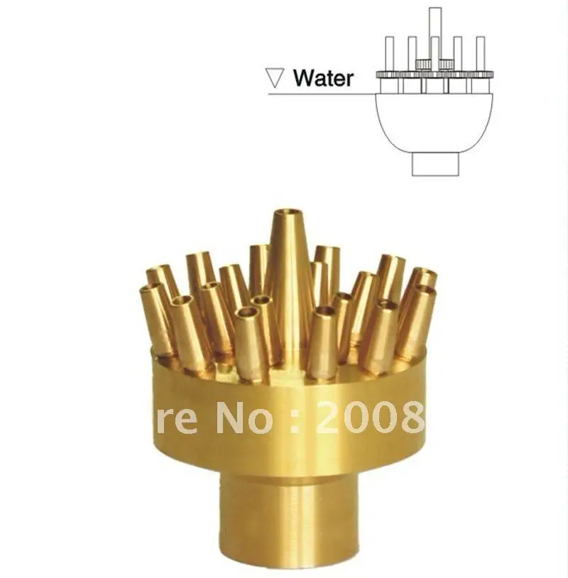1 дюймовая нерегулируемая трехслойная насадка для фонтана/головка фонтана