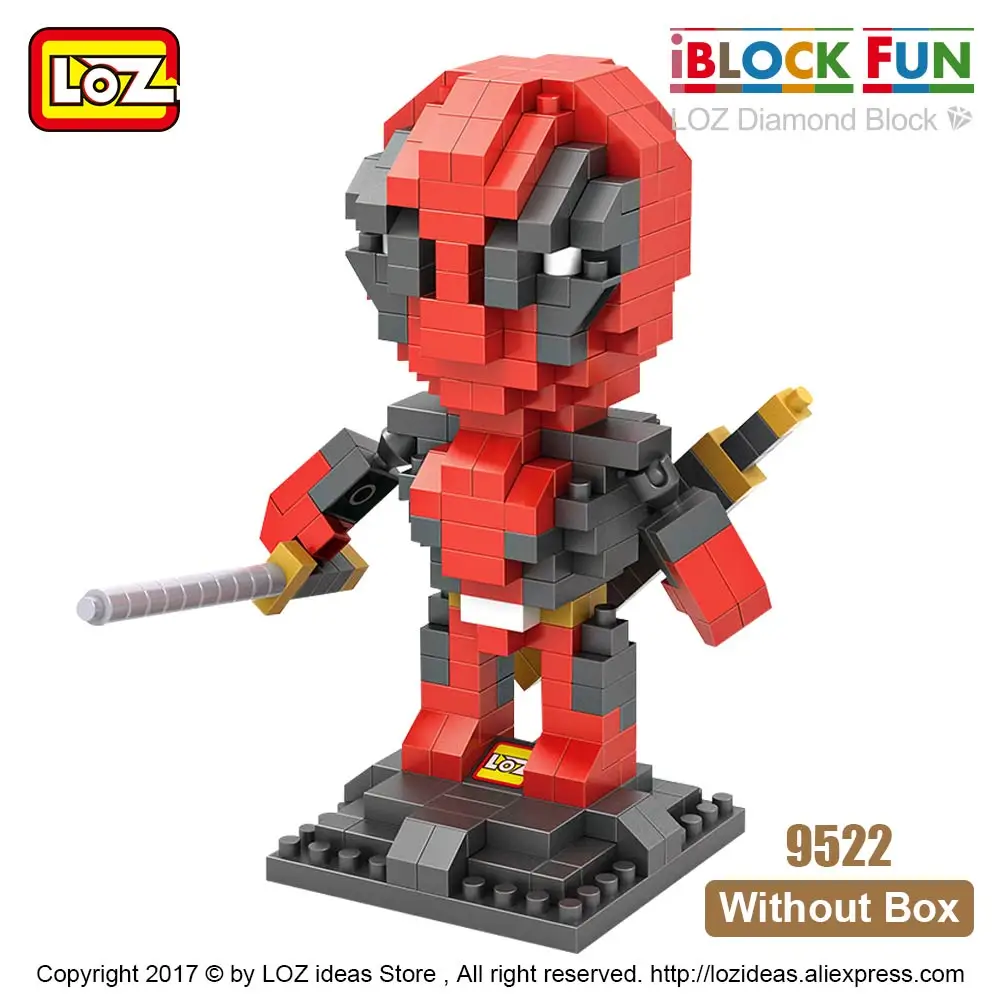 9522 Without Box LOZ, алмазные блоки, супергерои, строительные блоки, Мини фигурки, Детские супергерои, кирпичи, пластиковые сборные игрушки для детей - Цвет: 9522 Without Box
