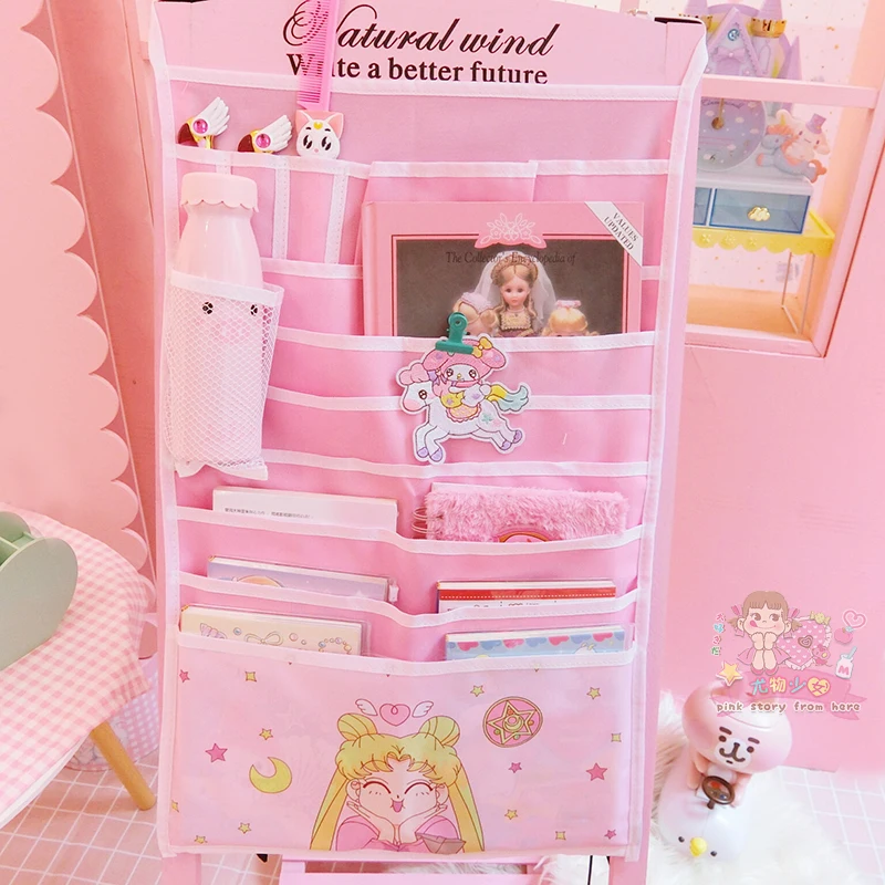 Мультяшные Сейлор Мун Хелло Китти моя мелодия Cinnamoroll pompomparin косметические сумки настенные подвесные органайзеры сумка для хранения косметики сумки