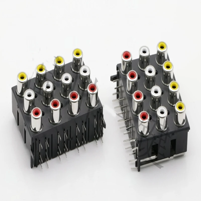 1pcs AV12-8.4-16 AV socket audio interface of 12-bit base welded RCA lotus | Обустройство дома