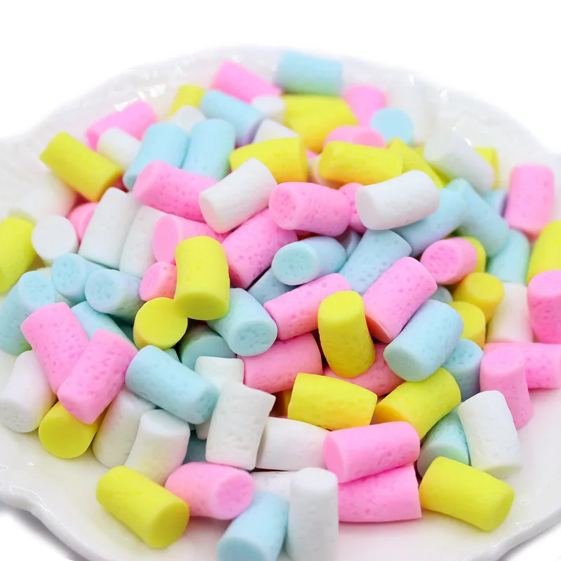 

Free Shipping 200pcs/Lot cotton candy Resin Cabochons DIy Jewelry Accessories Material Colorful Ornament 3D Cube Cameos