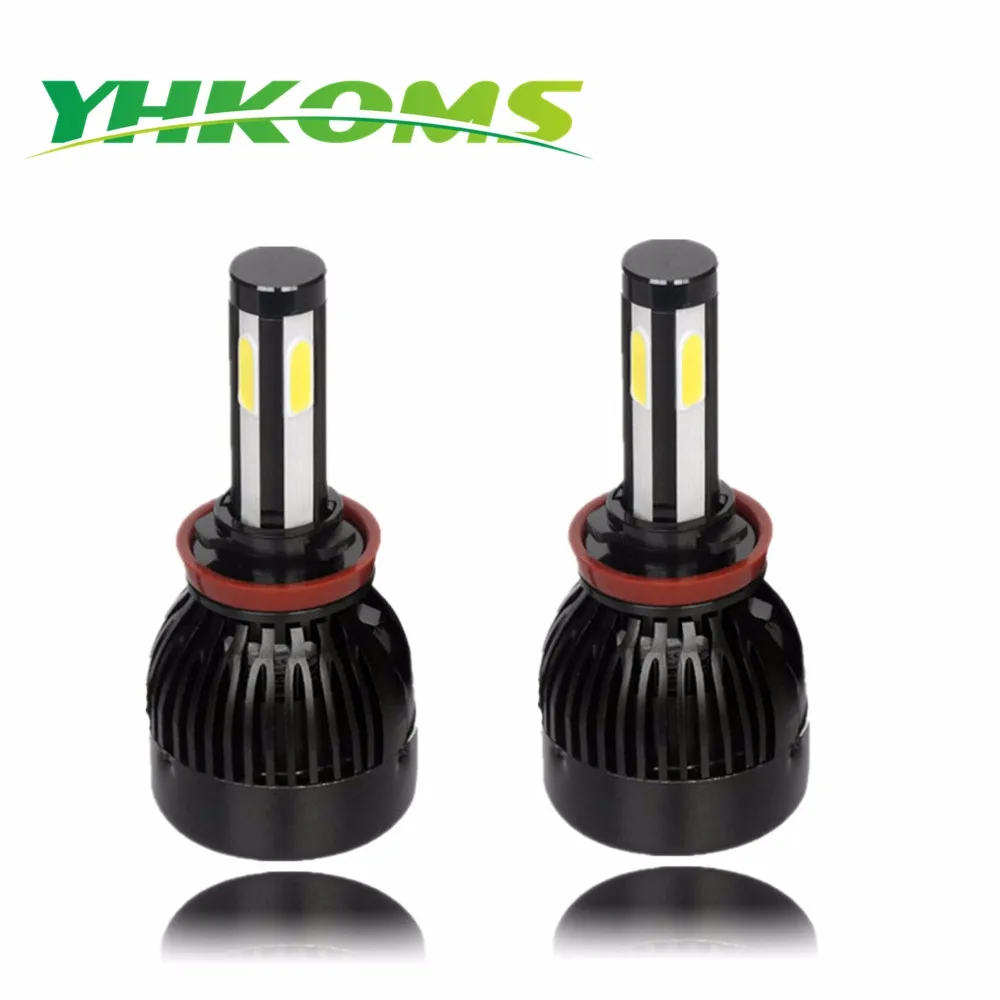 YHKOMS H11 LED H4 H8 H1 H13 880 881 H27 9005 HB3 9006 HB4 9004 9007 D1S D2S D4S светодиодные фары лампы Cabus без