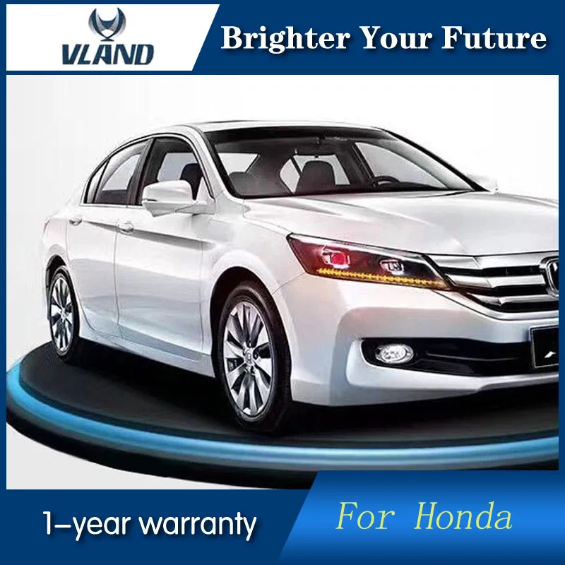 VLAND светодиодный светильник с передней головкой подходит для Honda Accord головной s 2008