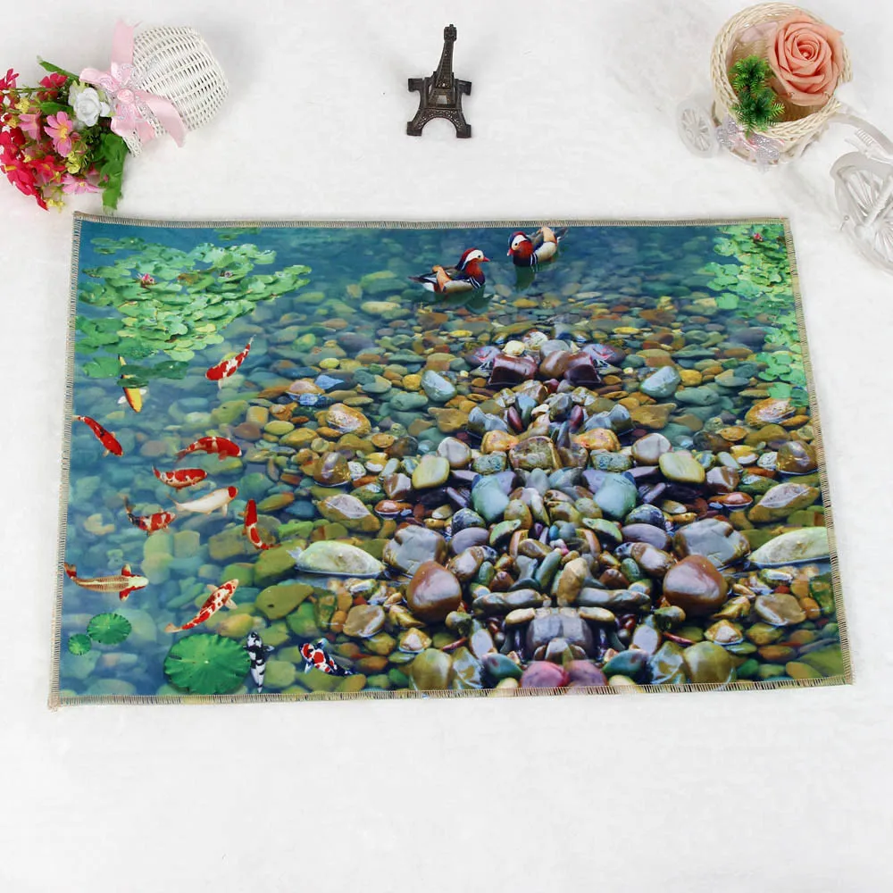 Новые булыжник двери кухня ковры пены памяти Ванная комната Абсорбент коврик не