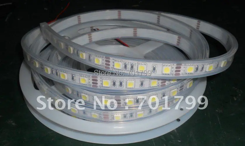 12 В постоянного тока 5 м (один рулон) 5050 SMD 60 светодиосветодиодный s/m Светодиодная
