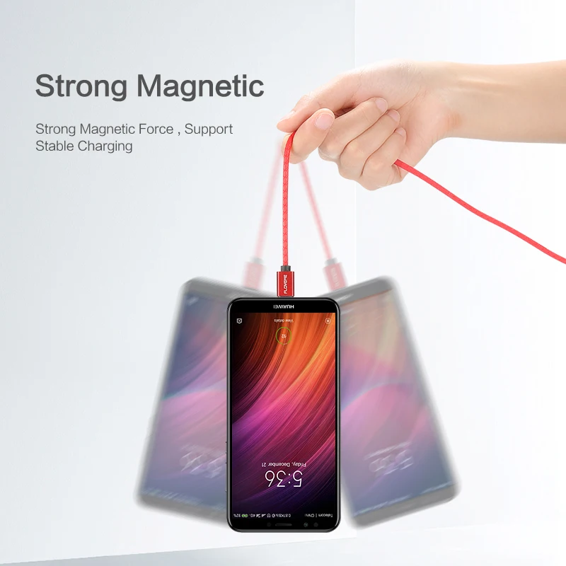 FLOVEME Магнитный кабель Micro USB 3A Быстрая зарядка данных магнитная для Samsung S7 S6 Xiaomi LG