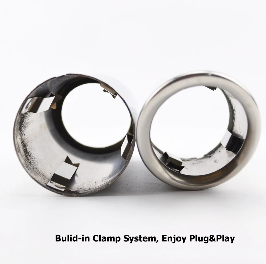 2 шт. стальной автомобильный глушитель выхлопной трубы наконечник для VW Jetta 1 4 T Golf