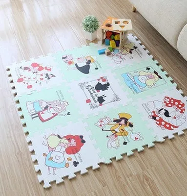 green NEEU EVA пенопластовый детский игровой коврик-пазл, игрушки для детей, Детский коврик, игровой коврик, развивающий коврик без края, нетоксичный - Цвет: green
