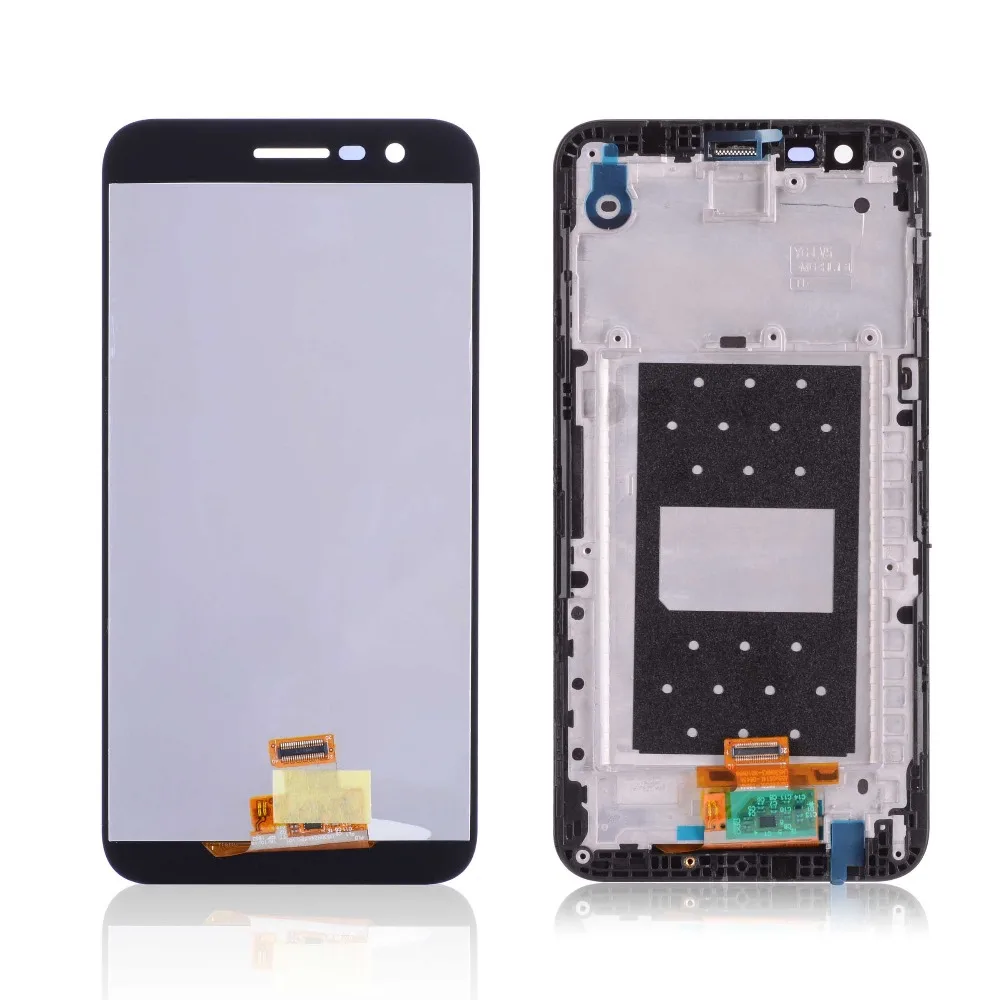 Дисплей для LG K10 LCD K20 Plus M250 M250N M250E в сборе с тачскрином на рамке черный