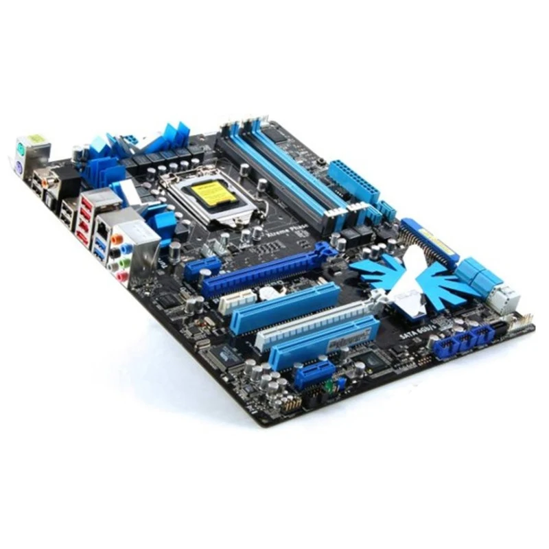 Материнская плата ASUS P7P55D-E Pro LGA 1156 DDR3 16 Гб для Intel P55 P7P55D-E Pro настольная системная плата PCI-E X16 б/у