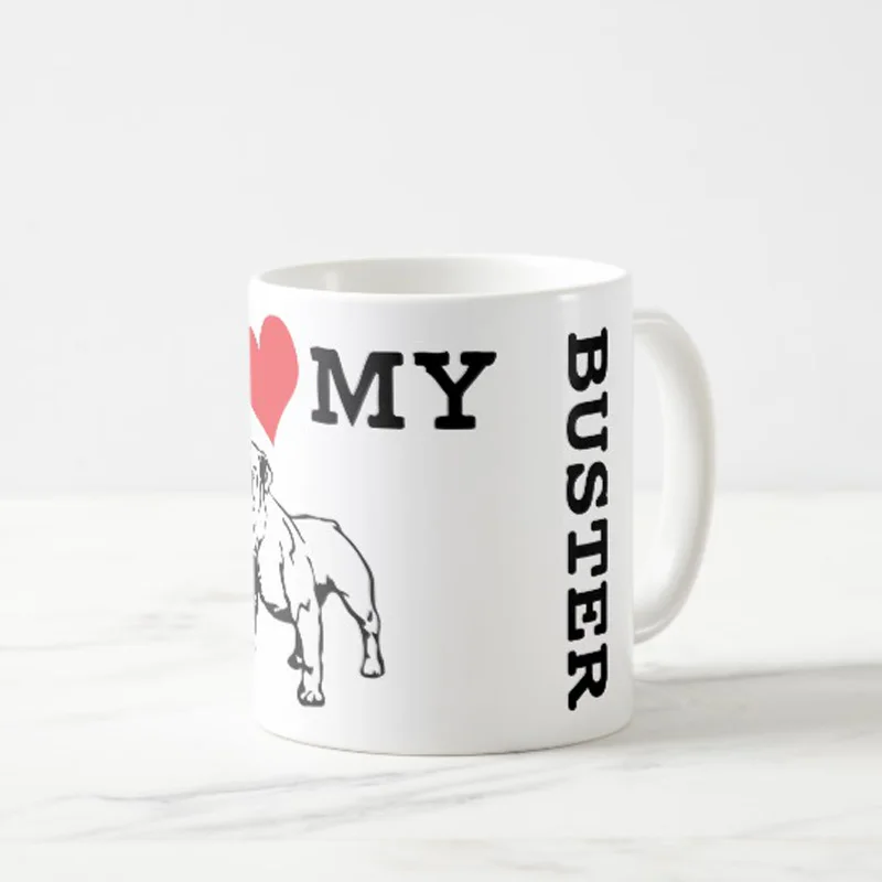 Кофейная кружка Bulldog Mom Peronalize it! 11 унций день рождения матери отцов рождественские