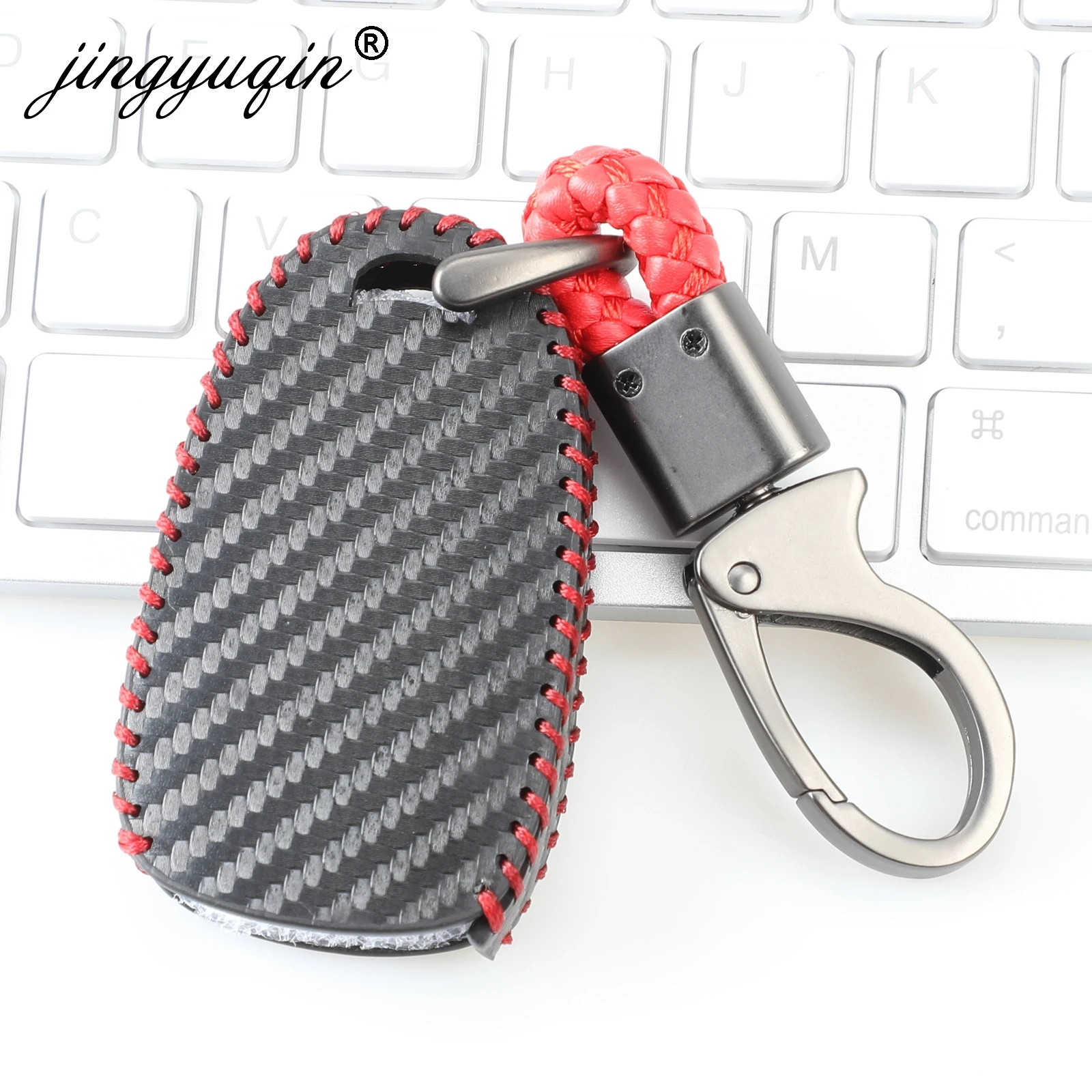 Carbon Styling Leather Car Key Case For Chevrolet Cruze Malibu Spark Sonic Impala Equinox Volt Trax Camaro Remote Fob Cover | Автомобили и