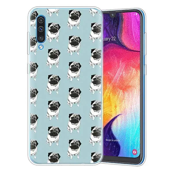 06 Силиконовые чехлы для samsung Galaxy A10 A30 A40 A50 A70 A6 A7 A8+ A9 M30 M50 из ТПУ - Цвет: 06