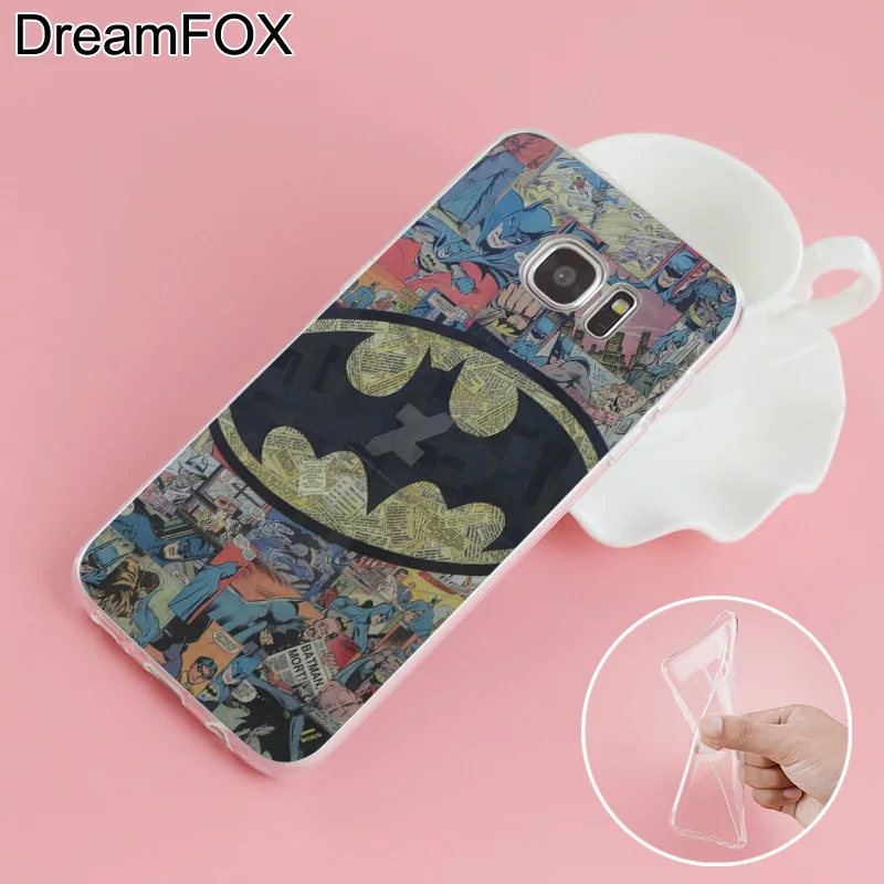 DREAMFOX L103 America Marvel Soft TPU Silicone Cover For Samsung Galaxy S5 S6 S7 S8 S9 S10 S11 5G S11E S10E Lite Edge Plus Case |