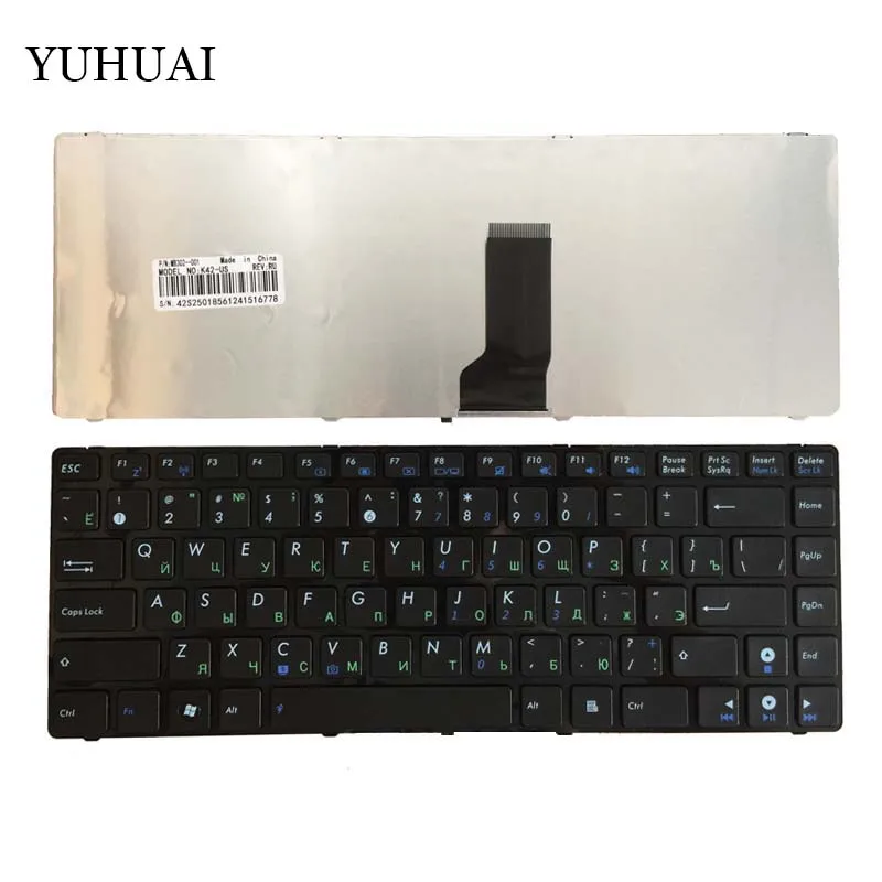 

Русская клавиатура для ASUS N82 N82J N82JQ N82JG N82JV K42 A42F X44H X43 A42 A42D A42J K42D K42J A42J K42F U32 U35 U41 RU, Черная