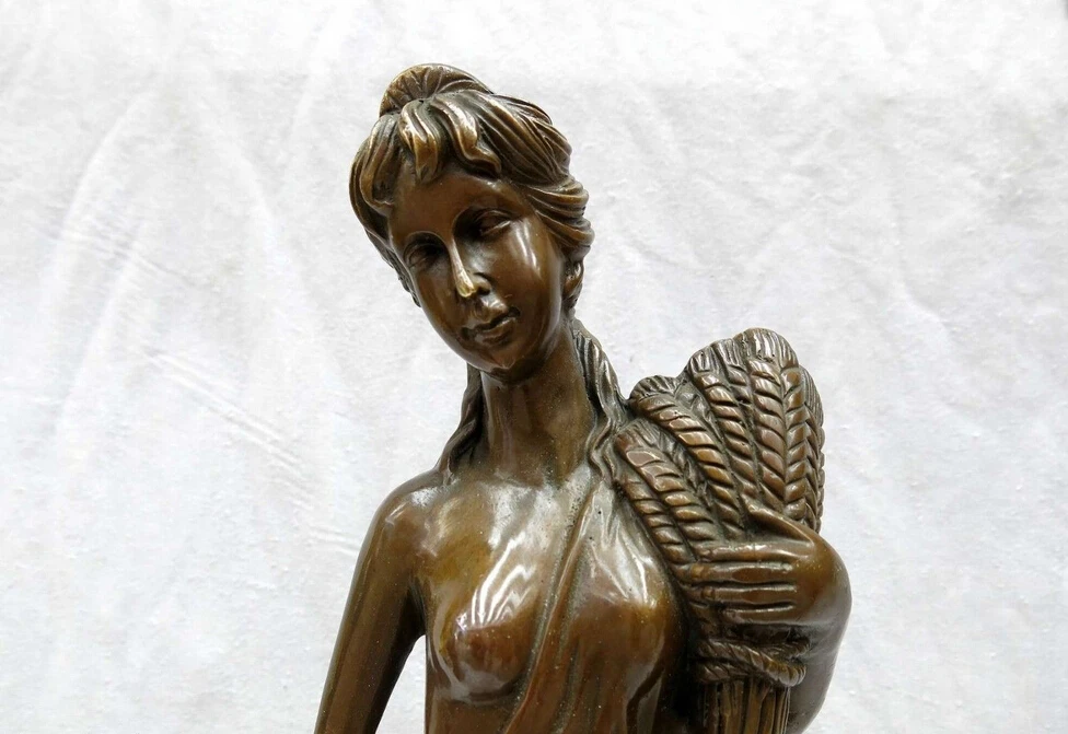 17 &quot китай латунь медь резные красивая скульптура красавица сексуальная красоты