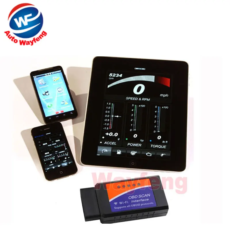 Заводская цена беспроводной ELM327 WiFi OBD 2 для Android 4 автомобильный DVD II сканер