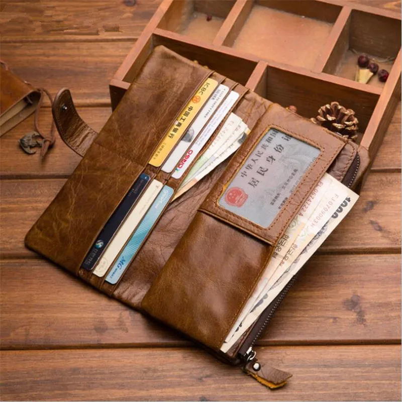 Бесплатная доставка 2019 мужской кошелек из натуральной коровьей кожи Женский
