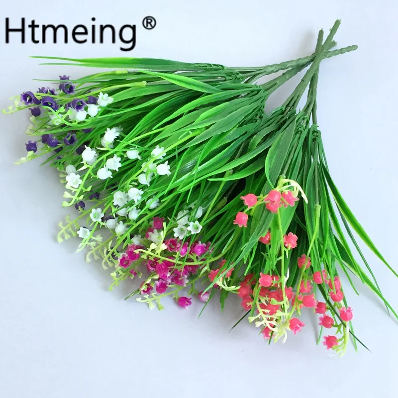 Искусственные цветы ландыша искусственная пластиковая трава для вечерние НКИ