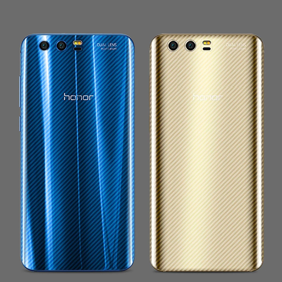 5x Защитная пленка для задней панели из углеродного волокна Huawei P10 Lite P9 P8 2017 Plus Honor 9
