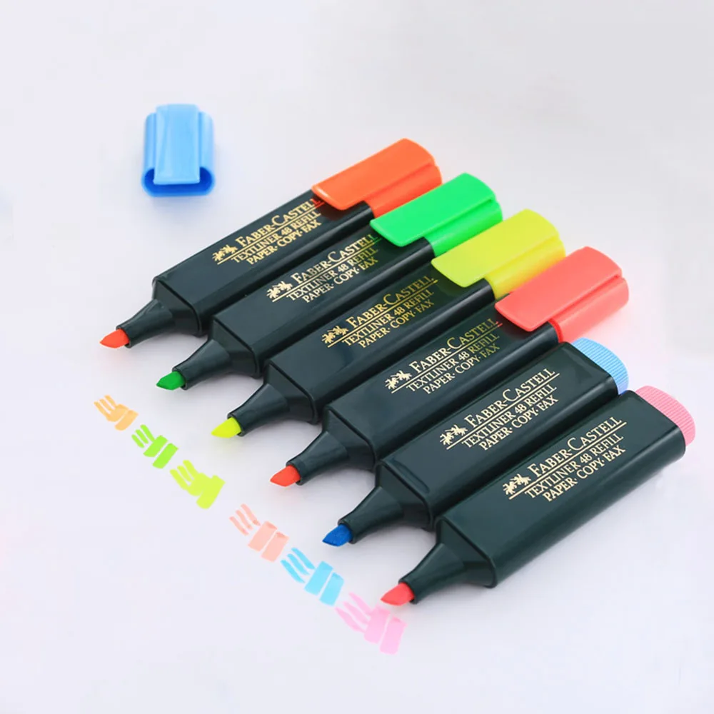 Faber Castell флуоресцентные цвета пера Mark штрихи на поразительное