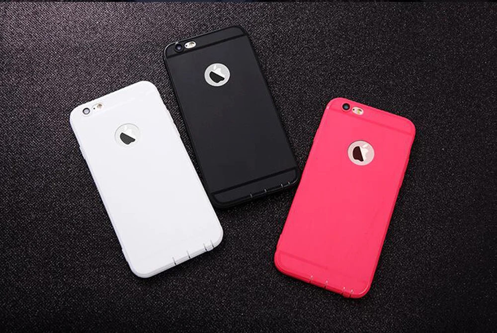 Мягкий силиконовый чехол для iphone 6, 6 S Plus, красный, черный ТПУ чехол для телефона s, чехол для iphone 7, 7 Plus, 8, 6 S, 8 Plus, 5, 5S, SE, X, XR, XS MAX