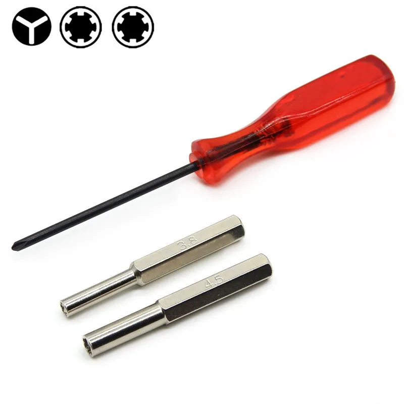 1 Set New For NES N64 Gameboy 3.8mm + 4.5mm Security Bit Triwing Screwdriver|4.5mm security bit|triwing screwdriversecurity bits |
