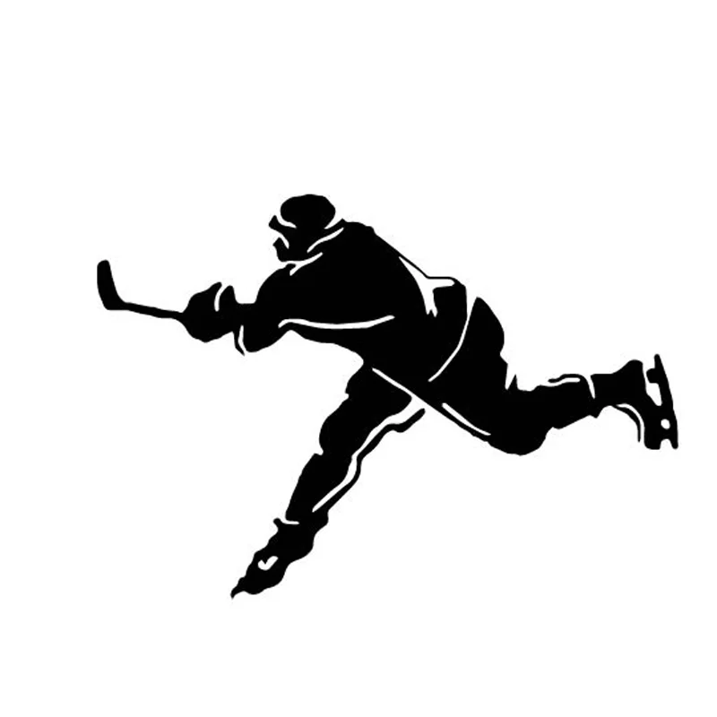 

17.3*12.1CM Ice Hockey Player Sports Car Stickers Cartoon Images Motorcycle Vinyl Decals C7-0100