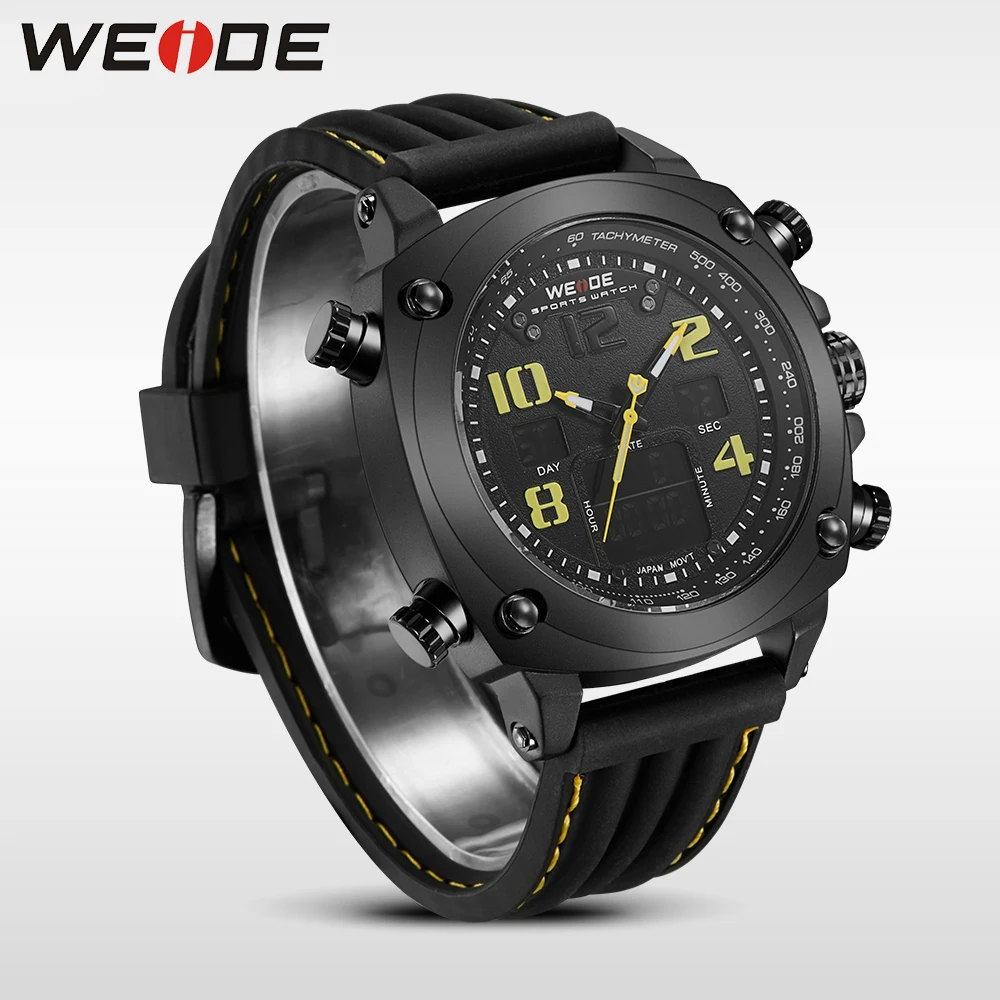 WEIDE подлинной новый Топ Роскошные Брендовые спортивные часы Множественный