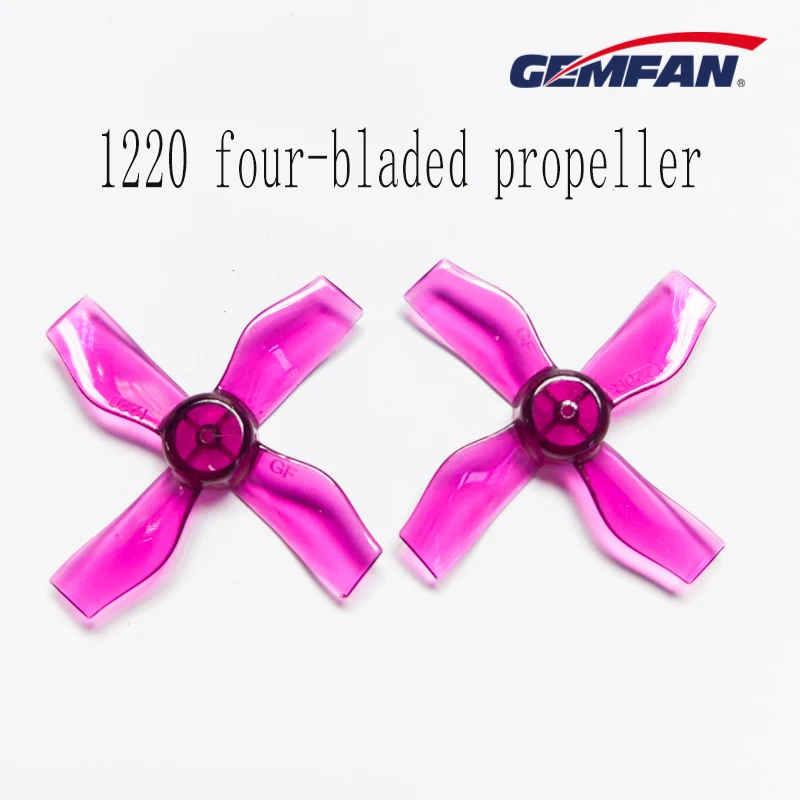 

8 pair GEMFAN 1220 1.2x2x4 31mm 0.8mm 1.0mm Hole 4-blade Propeller CW CCW Props for 0703-1103 RC FPV Racing Drone