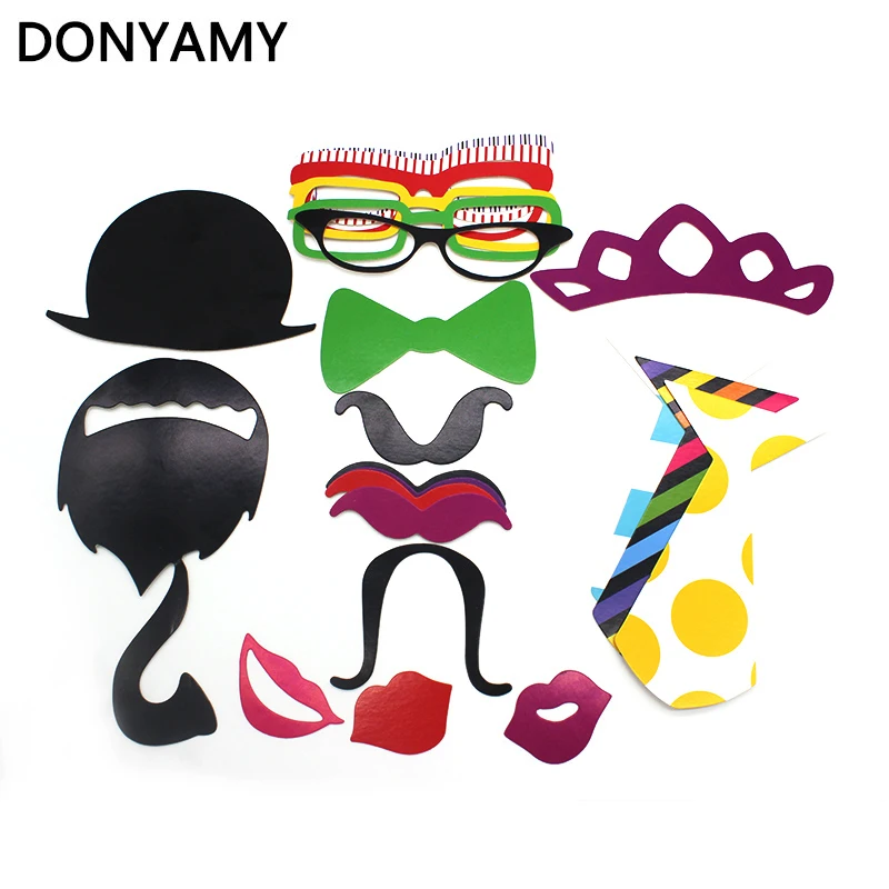 DONYAMY 22 шт./компл. забавные стеклянные губы свадебные фото стенд реквизит