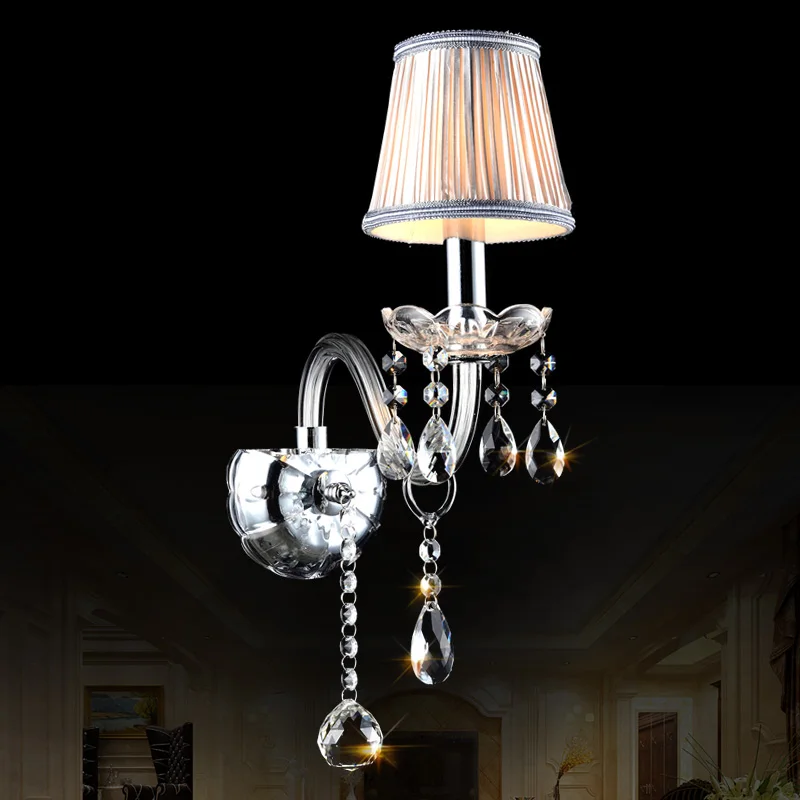 Candelabro Led europeo de cristal para sala de estar, lámpara de techo moderna con lustre de cristal para cena y boda, novedad