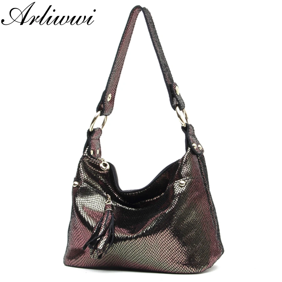 Новые роскошные тисненые сумки со змеиным узором блестящие женские дизайнерские