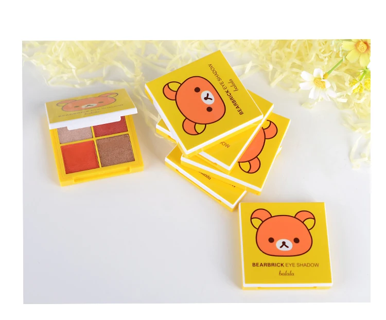 BALALA Bearbrick бархатные тени для век Палитра Eye Makup тени для век супер сценическая подходящая палитра Косметический макияж набор телесных теней для век