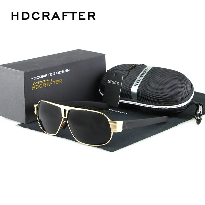 Солнцезащитные очки HDCRAFTER Мужские поляризационные Uv400 брендовые дизайнерские