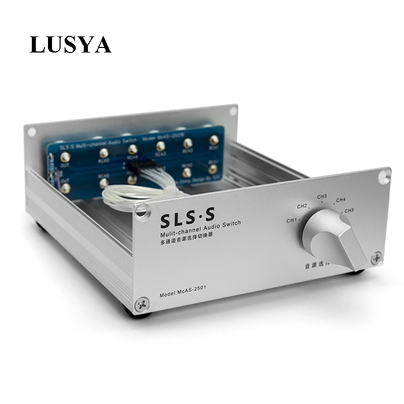 Lusya 5 вход 1 выход Lossless стерео аудио источник выбор сигнала переключения сплиттер с RCA T0195