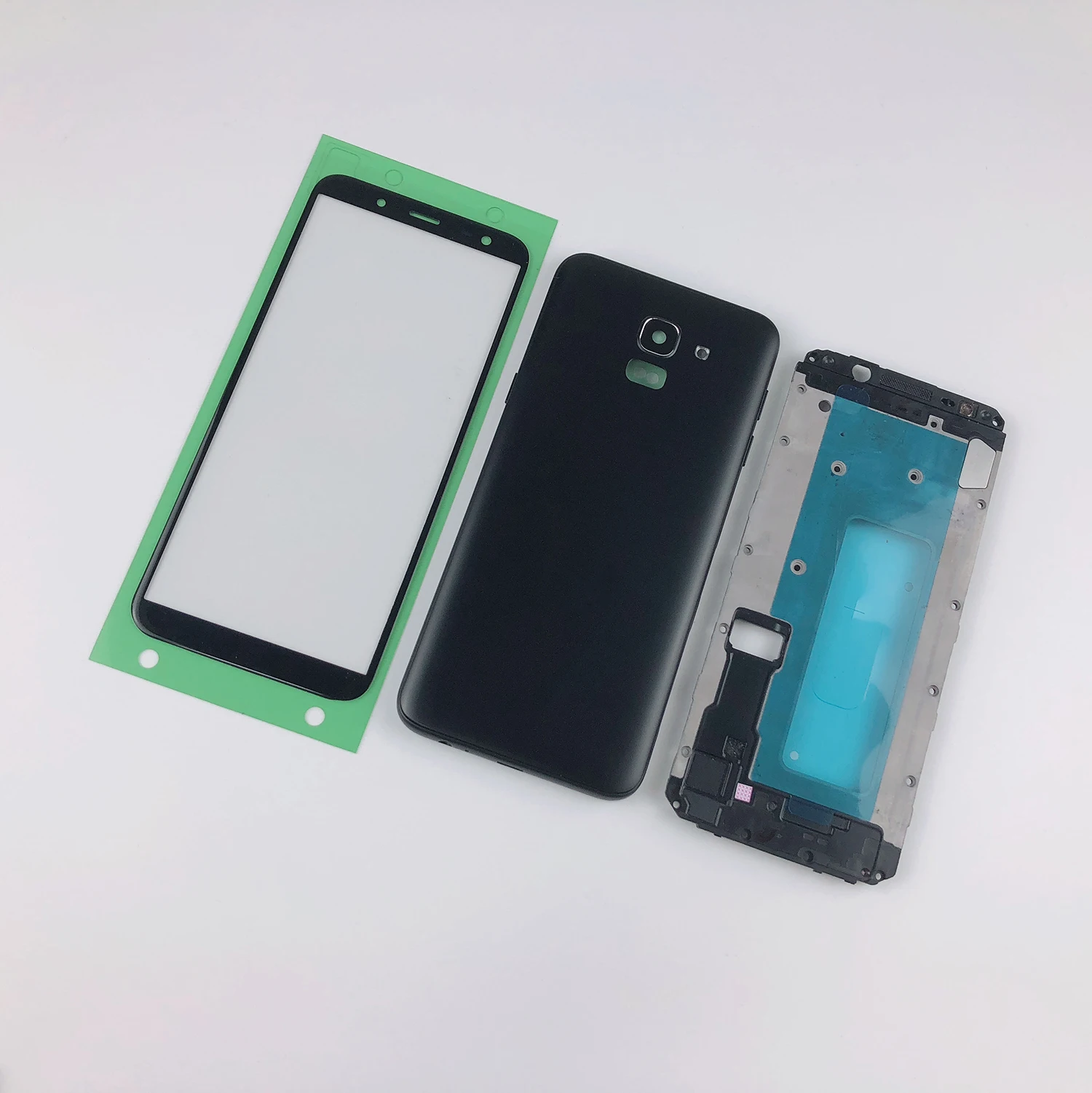 

Для samsung Galaxy J6 2018 J600 J600F J600DS J600G Корпус Передняя рамка + задняя крышка батареи + ЖК-панель сенсорного экрана стекло