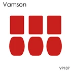 Аксессуары Vamson для GoPro hero 7, 6, 5, 3 м, клейкая поверхность, изогнутая, плоская, для insta360 one x, Xiaomi yi VP107, 612 шт.