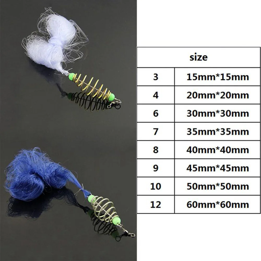 1 шт. медная пружинная сеточная рыболовная сетка с ночными светящиеся бусины