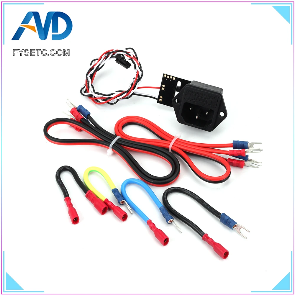Prusa i3 MK3 power Panic V0.4 Высокое напряжение с предохранителем MK3 PSU комплект жгута проводов провода для Prusa i3 MK3 3d принтера запчасти