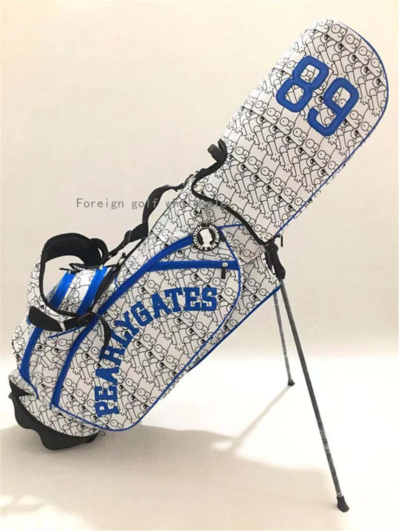 Новый жемчужные ворота мультфильм гольф стенд сумка с дождевиком хорошее