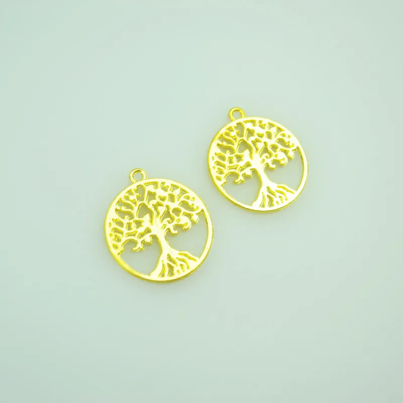 

10pcs/lot Fashion gold color Alloy tree Charms Fit Pendants & Necklace Jewelry Findings DIY Handcraft 29*25mm 4133A