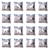 animal silhouette geometric cushion cover deer dog bear decorative pillowcase polyester home decor for sofa bed pillow covers