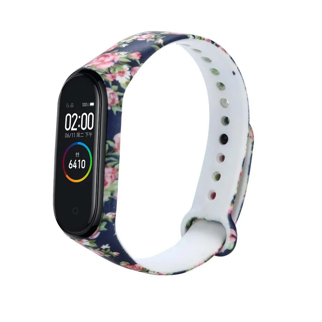Модный спортивный ремешок Correa Mi Band 4 сменный силиконовый для Xiaomi Pulseira браслет