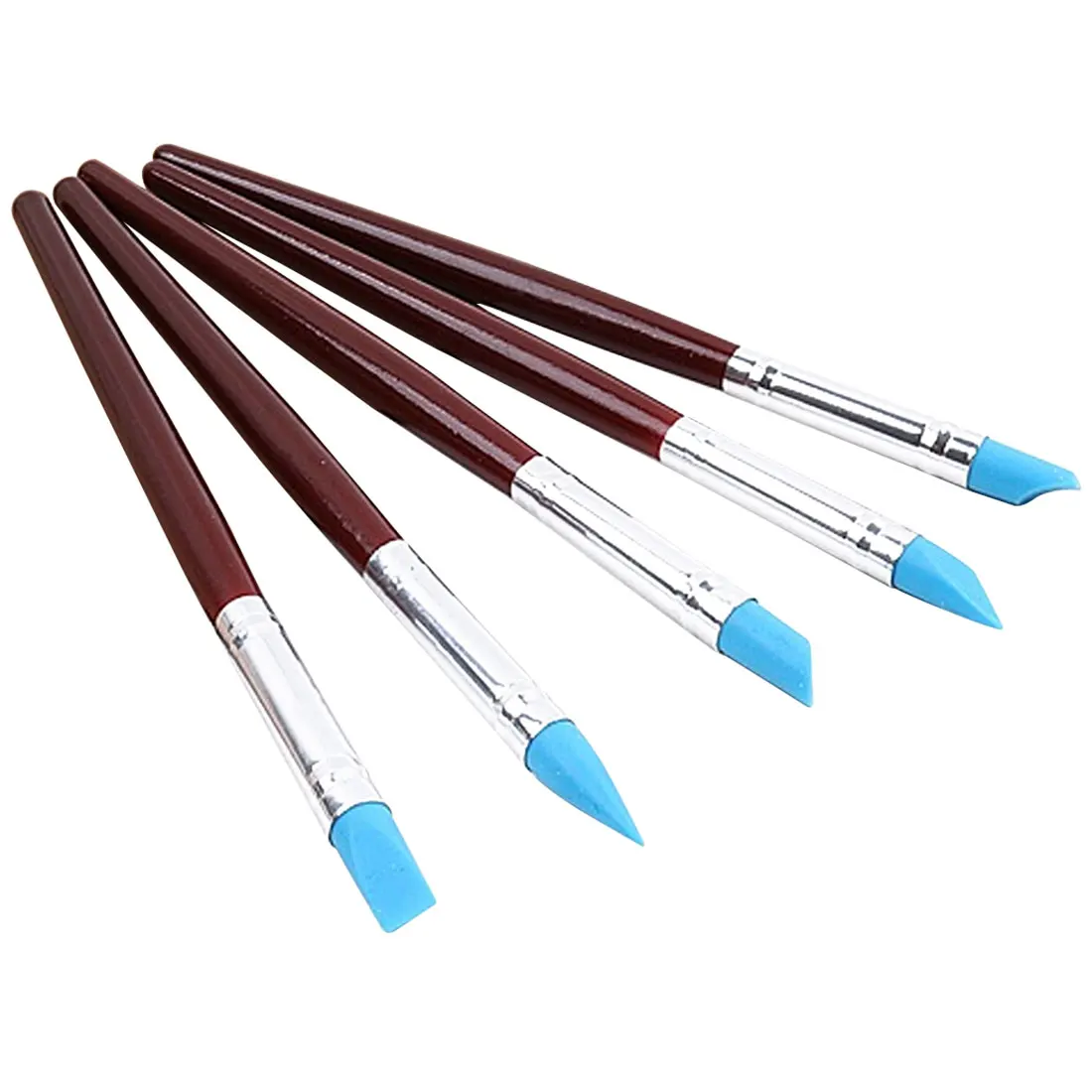 5 шт. набор инструментов для моделирования керамики из полимера деревянная ручка