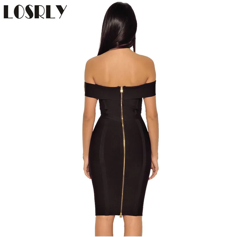 LOSRLY Vestido Феста Красный Выдалбливают Sexy Women Бинты Платье Midi Bodycon Платья 2017 Лето С
