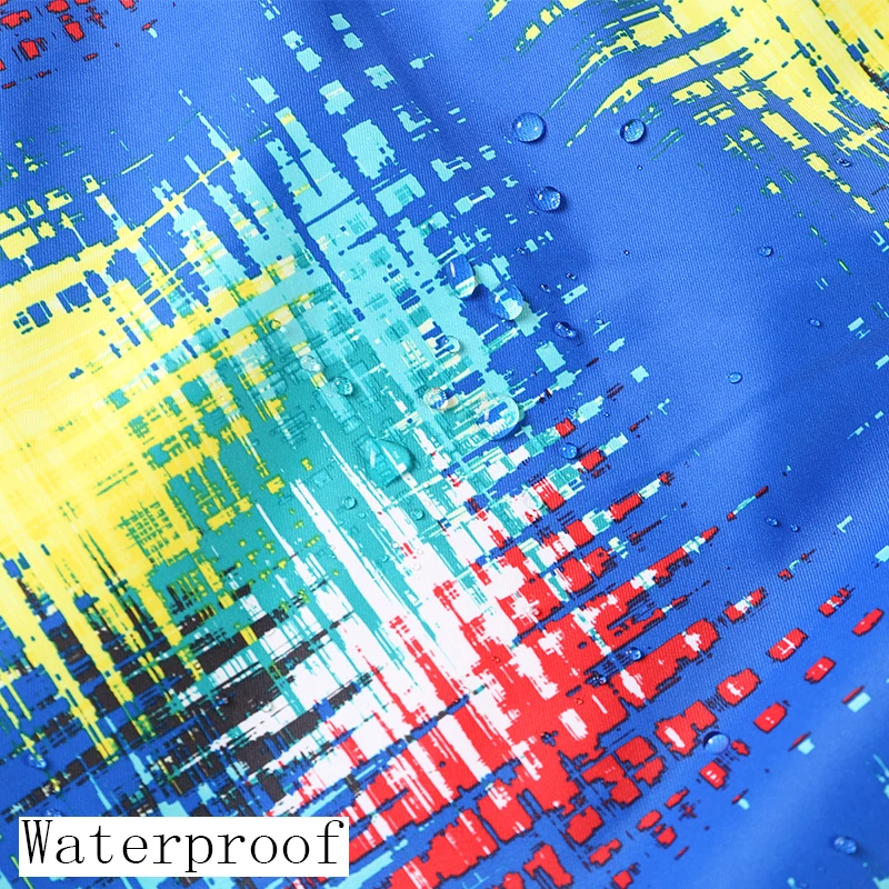 Мужская лыжная куртка с синим принтом Detector зимний лыжный костюм для улицы