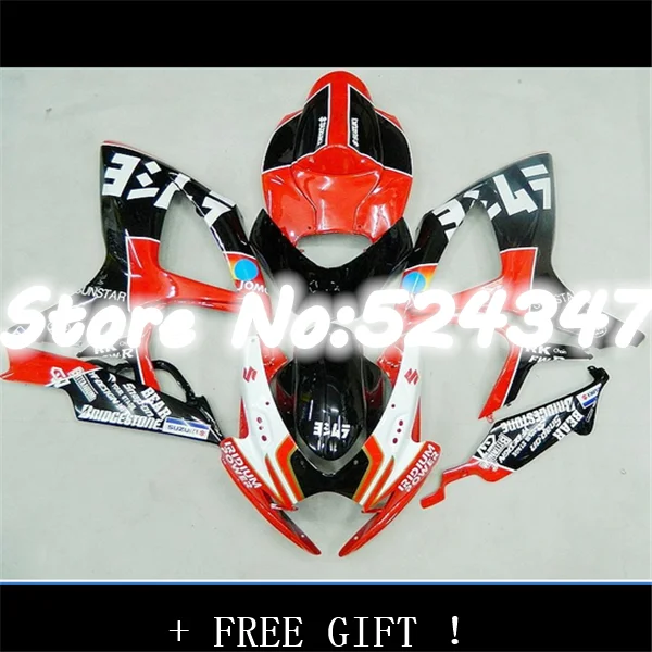 

Эй-оранжево-черный полный обтекатель для GSXR600 750 GSXR600 GSXR750 GSX-R600 750 K6 06 07 2006 2007 комплект для корпуса Suzuki