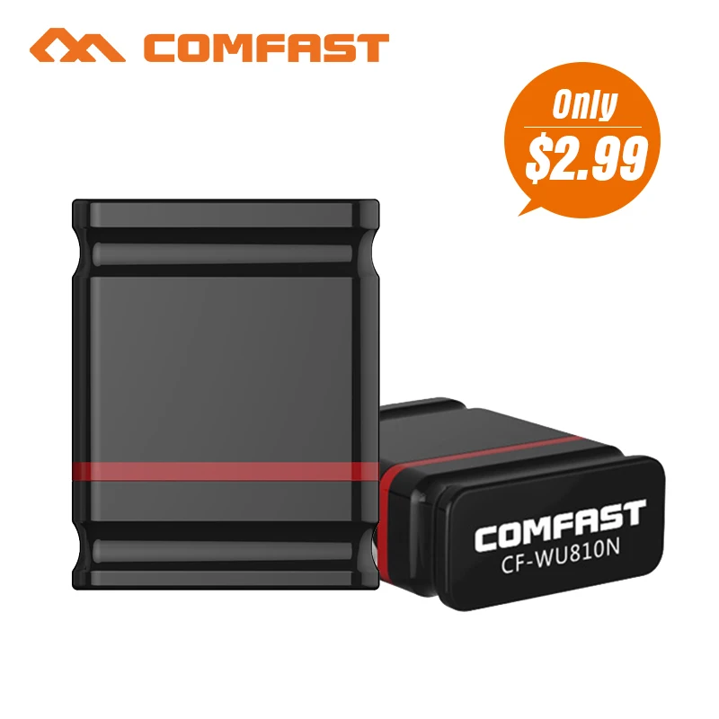 Comfast CF-WU810NMini USB wifi 150 м wifi адаптер 802.11n/g/b Wi Fi Антенна 150 м Беспроводная LAN сетевая карта wif для настольного ноутбука
