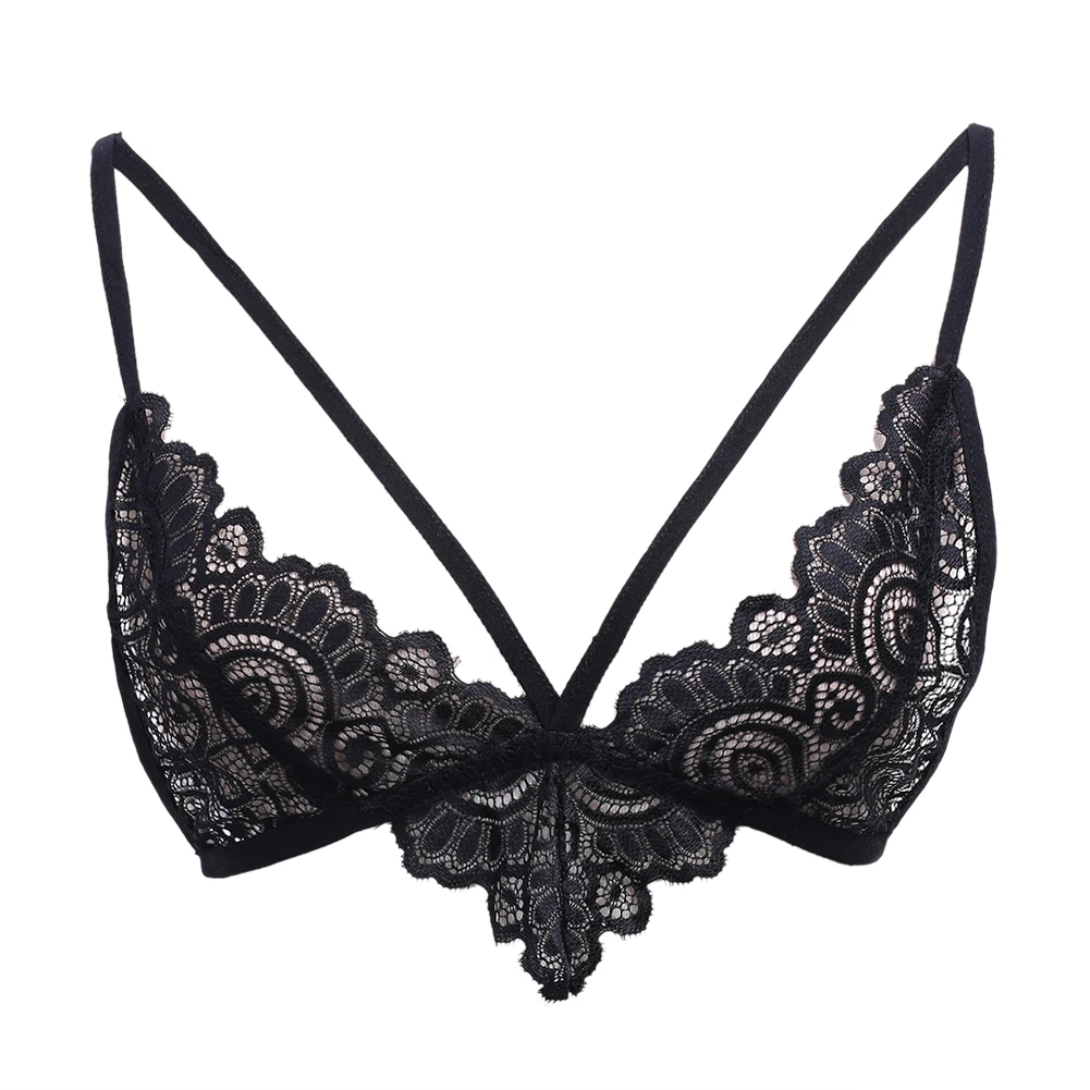 Сексуальный женский кружевной Цветочный бюстгальтер без косточек бюстье
